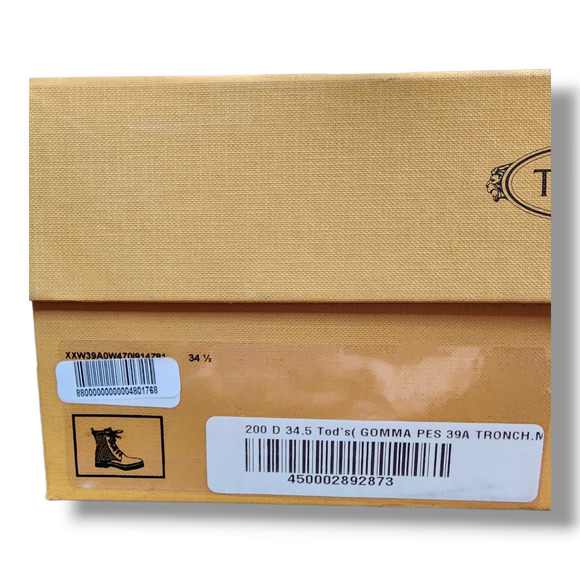 Tod's Diamond Quilted Lace-up Boot In Black Multi Size 34.5 (US 4.5) - Picture 6 of 16